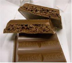Cioccolata aerea: calorie, proprietà utili, benefici e danni